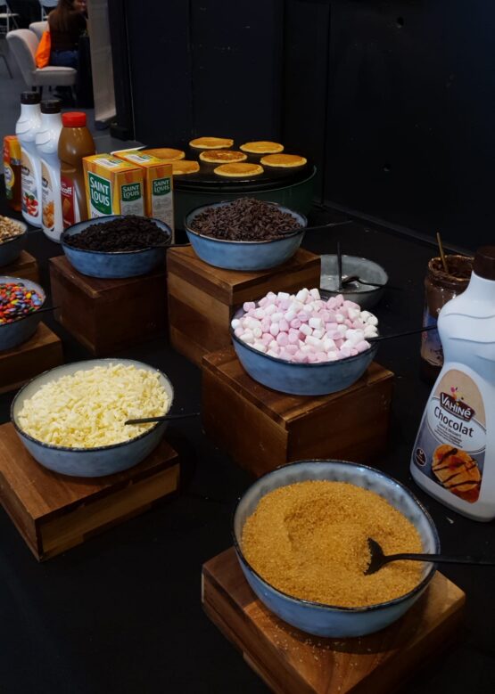 Pancakes station for corporate event and trade show