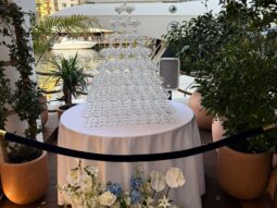 Wedding luxury champagne Tower