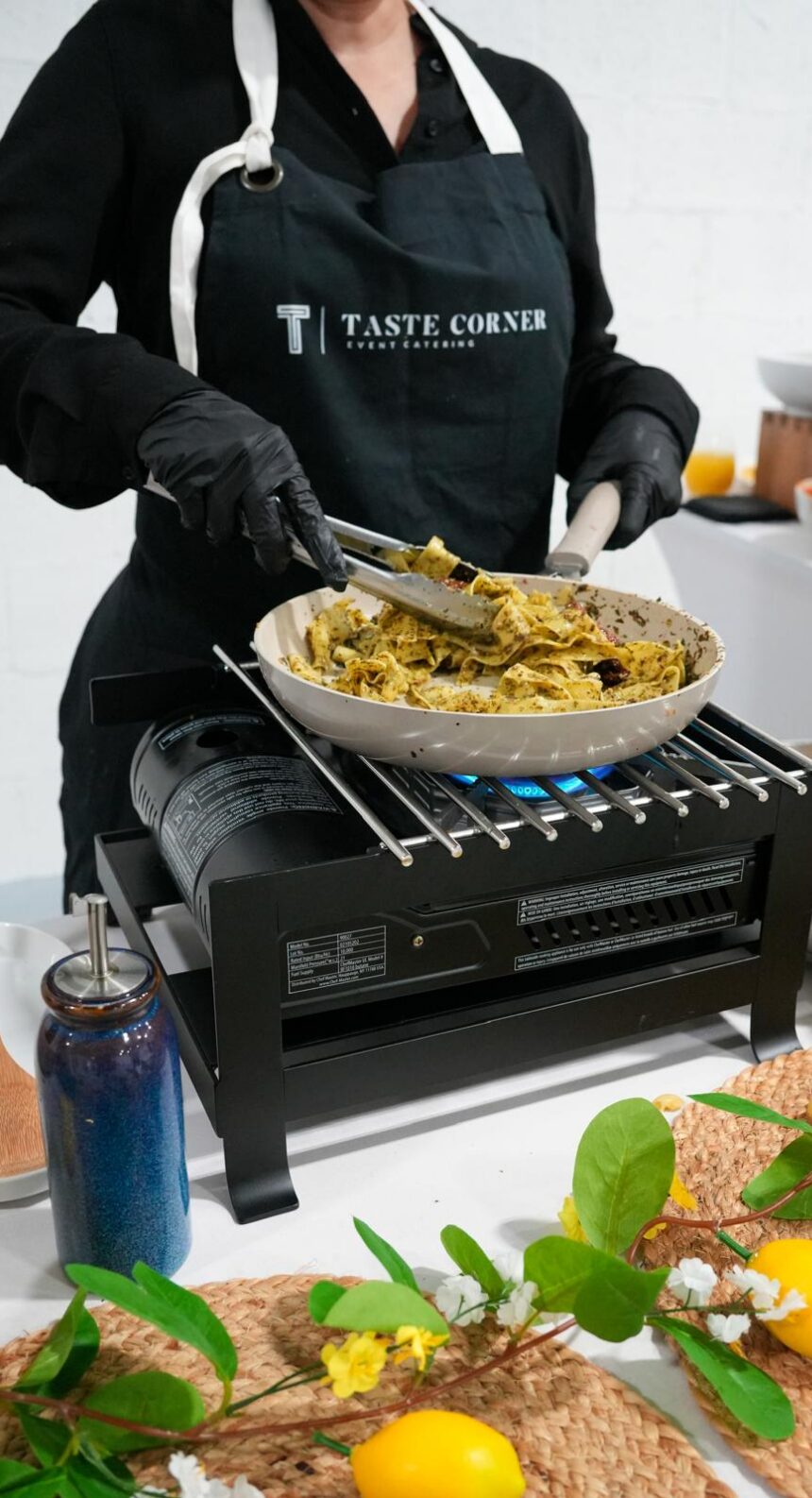 Fresh Interactive Pasta Station Catering Miami | Fresh & Interactive by Taste Corner