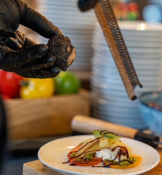 Burrata station catering Miami corporate event