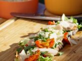 Gourmet bruschettas ready to be enjoyed at Taste Corner’s scenographic station during a catered event in South Florida